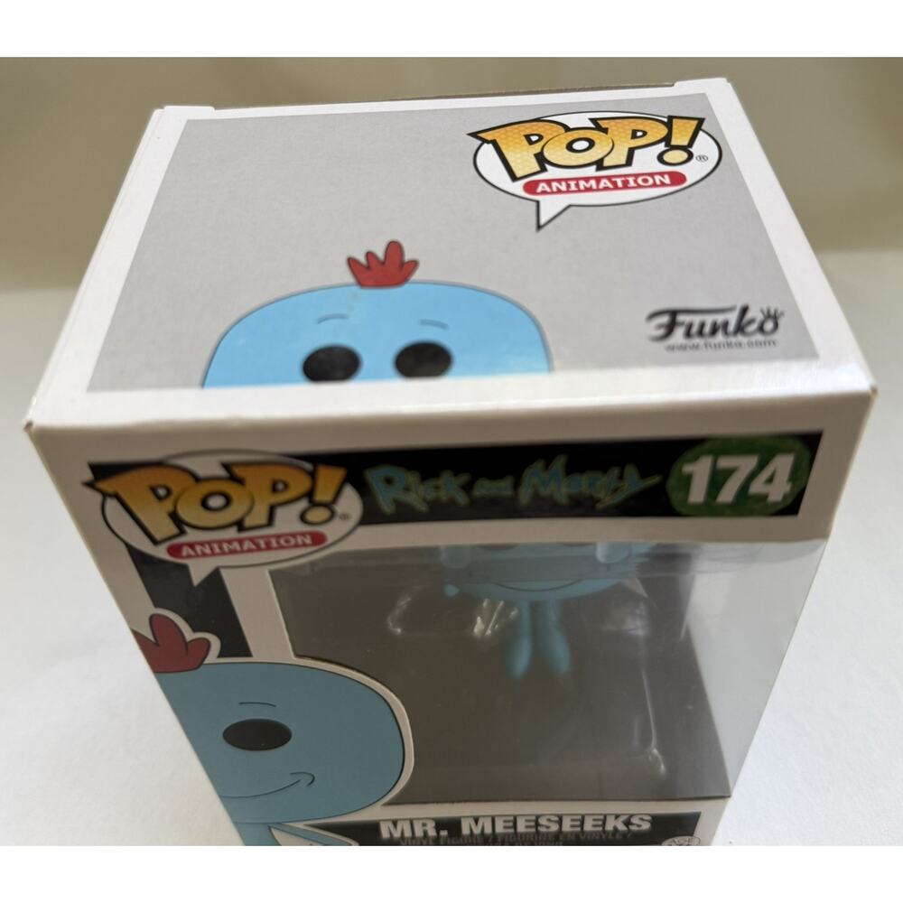 NIB Funko Pop! Vinyl Animation-Rick and Morty: MR. MEESEEKS #174 - Picture 4 of 6